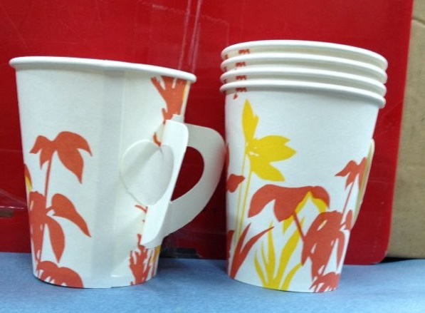 8oz Paper Cup 100pcs (with handle)