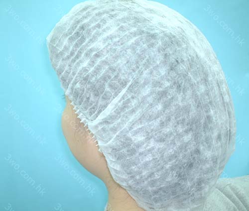 纖維頭帽 100個/包 (白色)