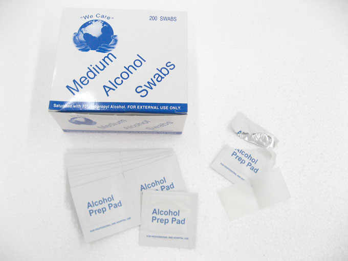 濕紙巾--Medium Alcohol Swabs (70% Isopropyl Alcohol)  1 box