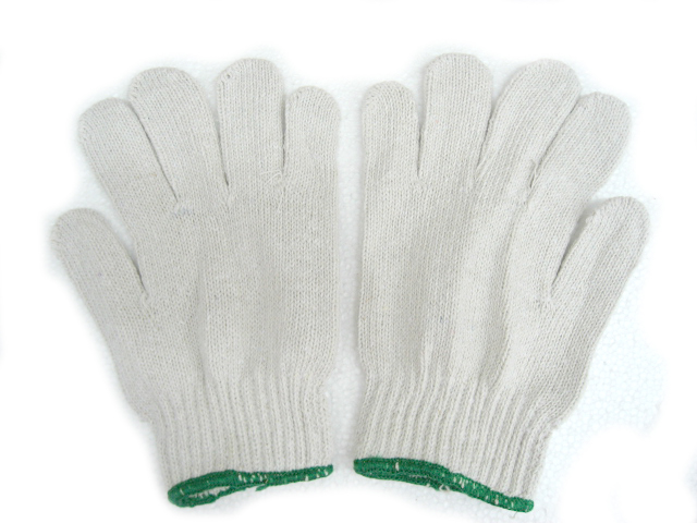 綠邊勞工手襪 (厚身)  1對