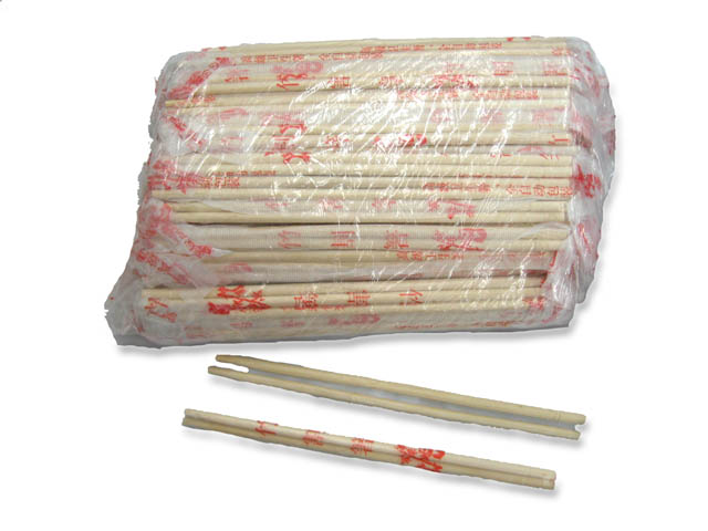 筷子--8"獨立膠套竹筷子(幼身) 約80對/包