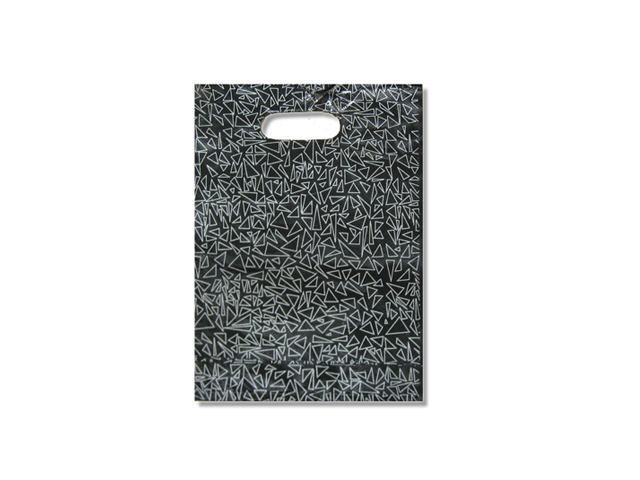 7x10" Patch Handle Bag  (Black)  100個/包