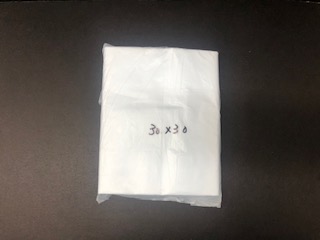 30X30" 檯布 (100張/包) 白色袋裝