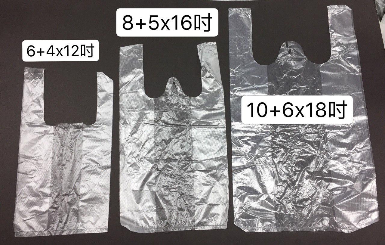 背心袋  8+5X16\" (透明色)100個/札